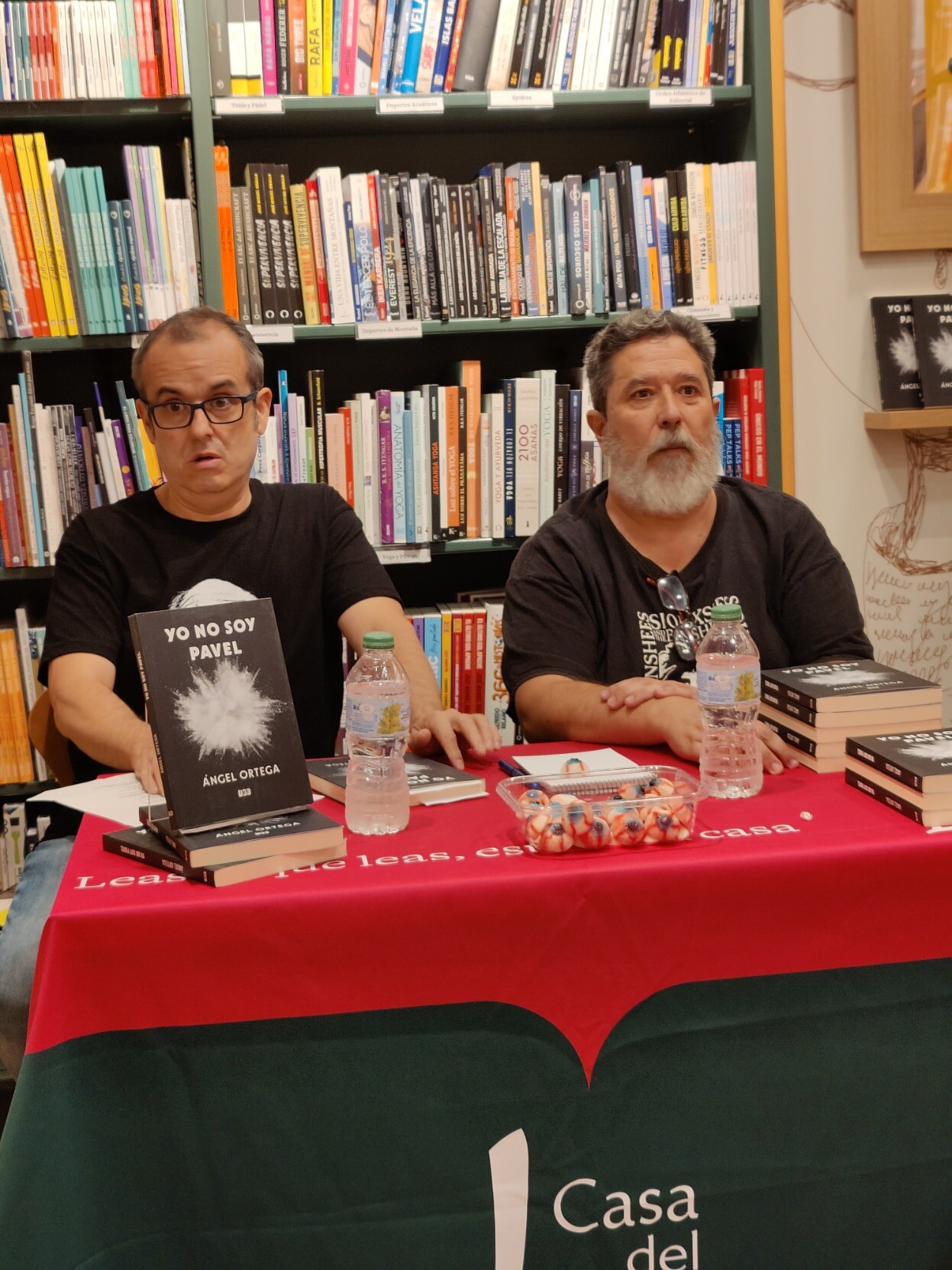 La presentación con Fernando Cámara y Ángel Ortega